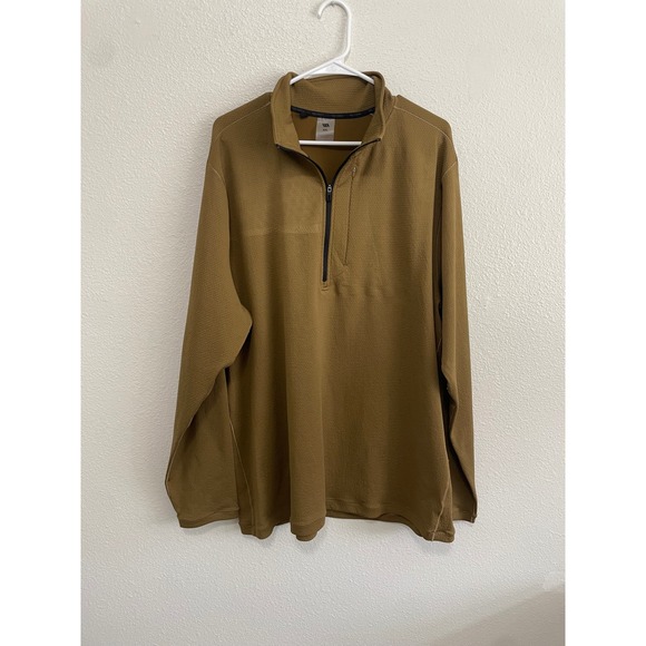 VRST Other - VRST Men's Element Textured 1/4 Zip Golf Pullover XXL Brown Spice